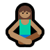 🧘🏽‍♀️ woman in lotus position: medium skin tone display on Windows